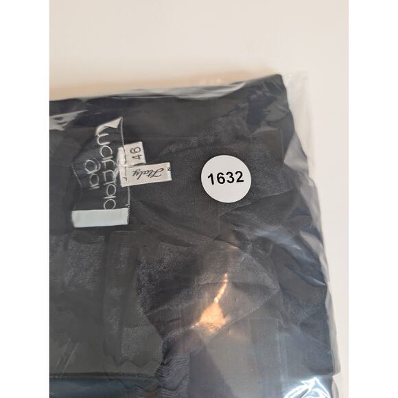 Gai Mattiolo Black Sheath Dress With Ruffles Size 46 (US 10 - See Measurements) - Picture 13 of 13